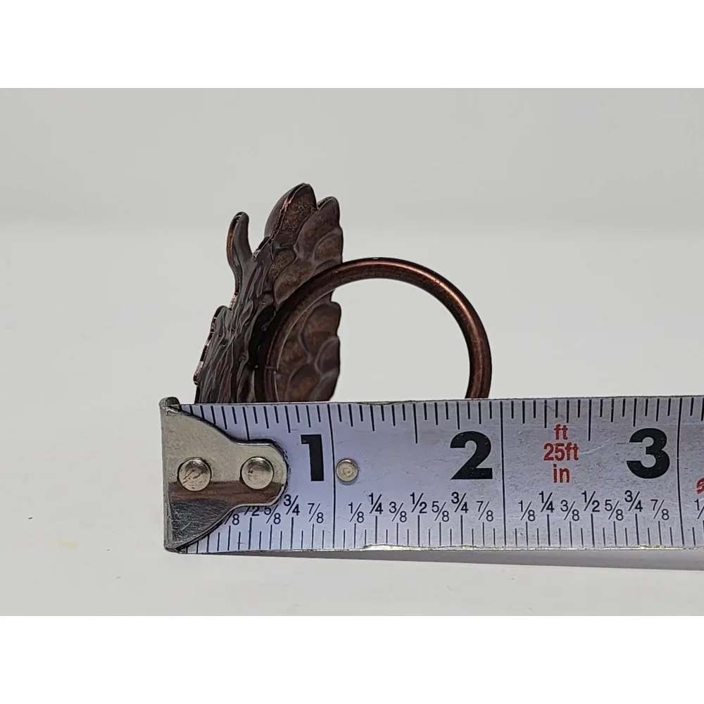 Vintage Metal Grapevine Napkin Rings Brushed Brass Or Gold Tone Set Of‎ 5